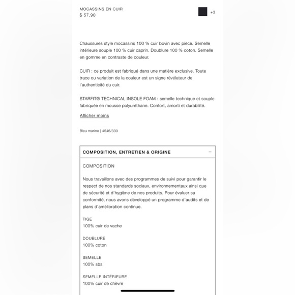 Kids Zara Loafers Navy Blue sz: 33 (8.2 inches) - Picture 10 of 10